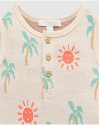 Purebaby - Jacquard Onesie -Kids-Babies