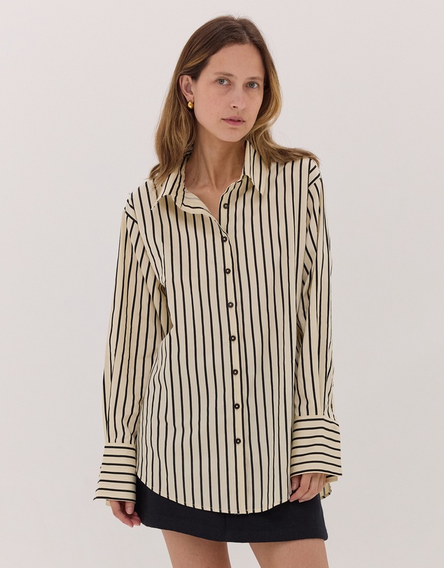 Cloth & Co. - The Classic Shirt | Black & Cream
