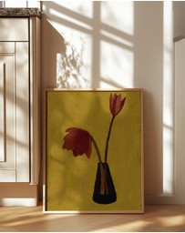 Olive et Oriel - Delicate Pair by Shatha Al Dafai Art Print