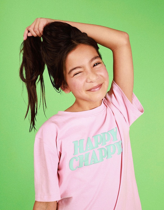 Skwosh - Happy Chappy Kids Slang Tee in Musk