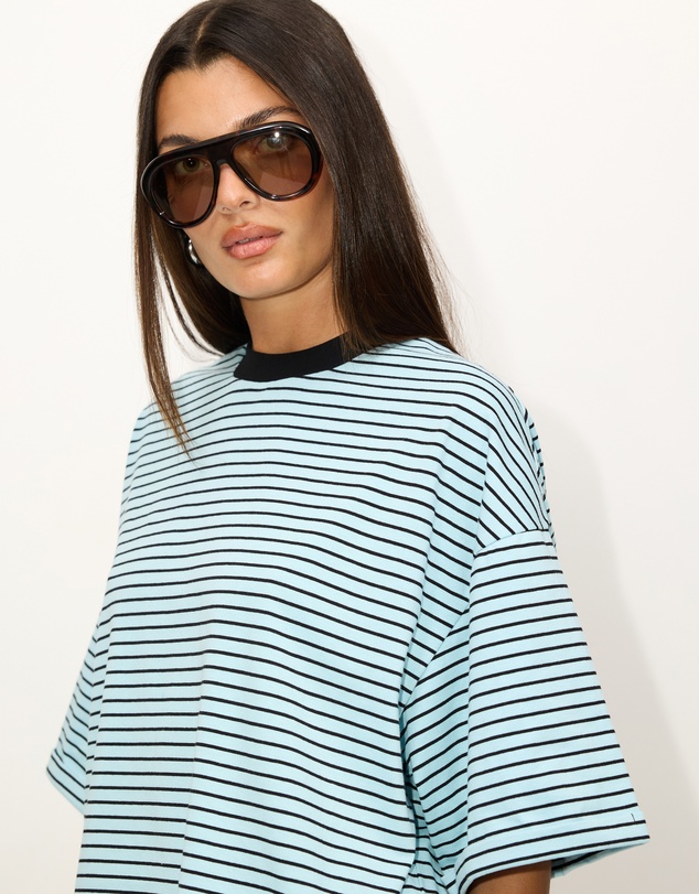 Dazie - Serve Stripe T-Shirt