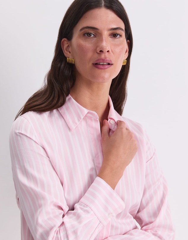 Sportscraft - Hannah Stripe Cotton Silk Shirt