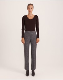 SABA - Jill Check Slim Leg Pant