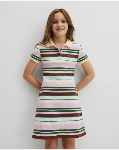 Country Road - Short Sleeve Collar Polo Dress
