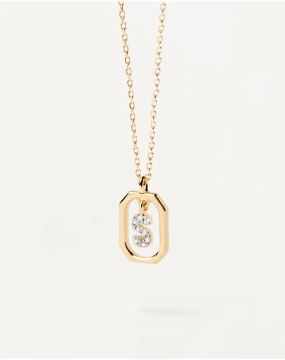 PDPAOLA - Mini Letter S Gold Necklace