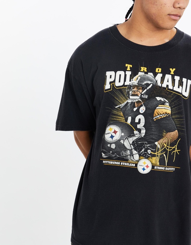 Vintage by The Real Deal - Pre Loved - Vintage Troy Polamalu NFL Pittsburgh Steelers Tee