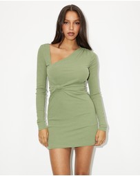 Dazie - Cora Long Sleeve Jersey Mini Dress