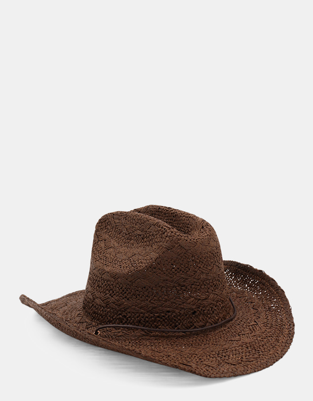 Morgan & Taylor - Wylder Woven Straw Cowboy Hat in Brown