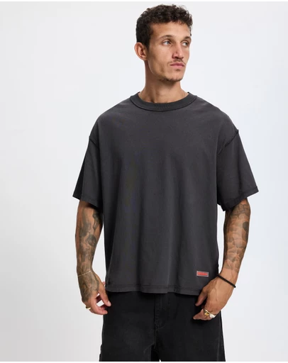 Worship - Reverse Box Fit Cropped Overdye Tee