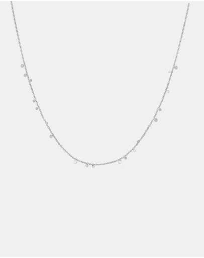 Ania Haie - Ania Haie Silver Mini Disc Drop Stacking Necklace