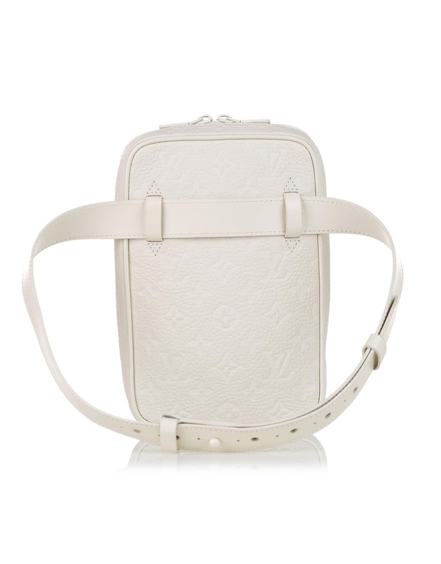 Pre-Loved by Azura Reborn - Pre-Loved louis vuitton Leather Rectangular Shape Portable Bag with Zipper Closure and Adjustable Shoulder Strap