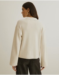 Atmos&Here - Jay Relaxed Rib Cardigan