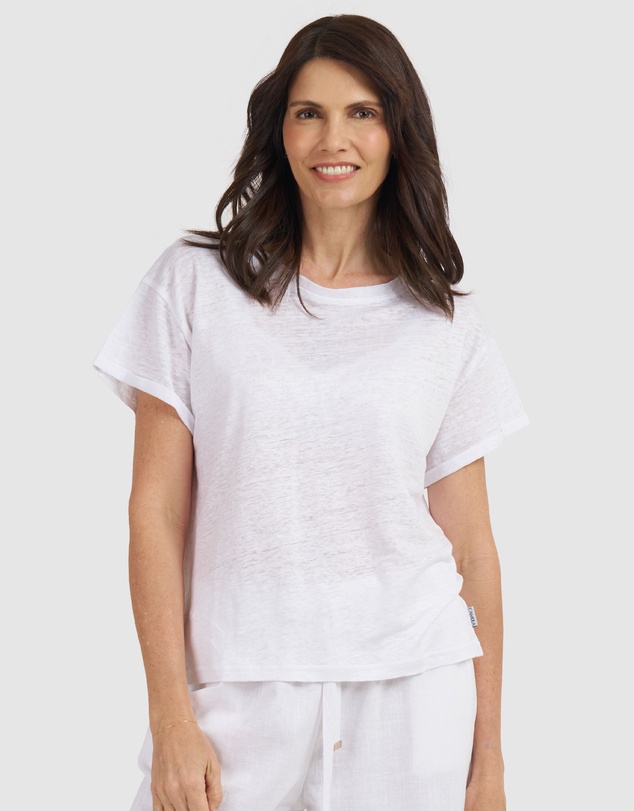 CAMIXA - Francy Linen Jersey T-Shirt Top