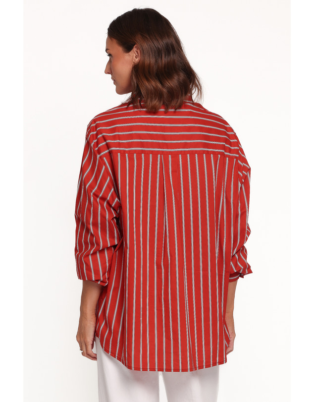 Petal & Pup - Palmer Button Down Shirt - Red Stripe