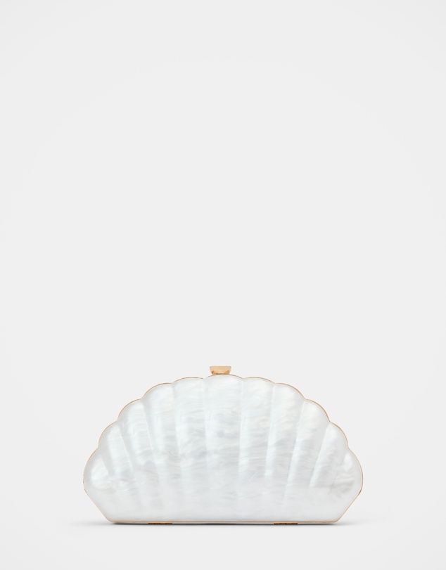 Forever New - Ingrid Pearl Shell Hardcase Clutch Bag