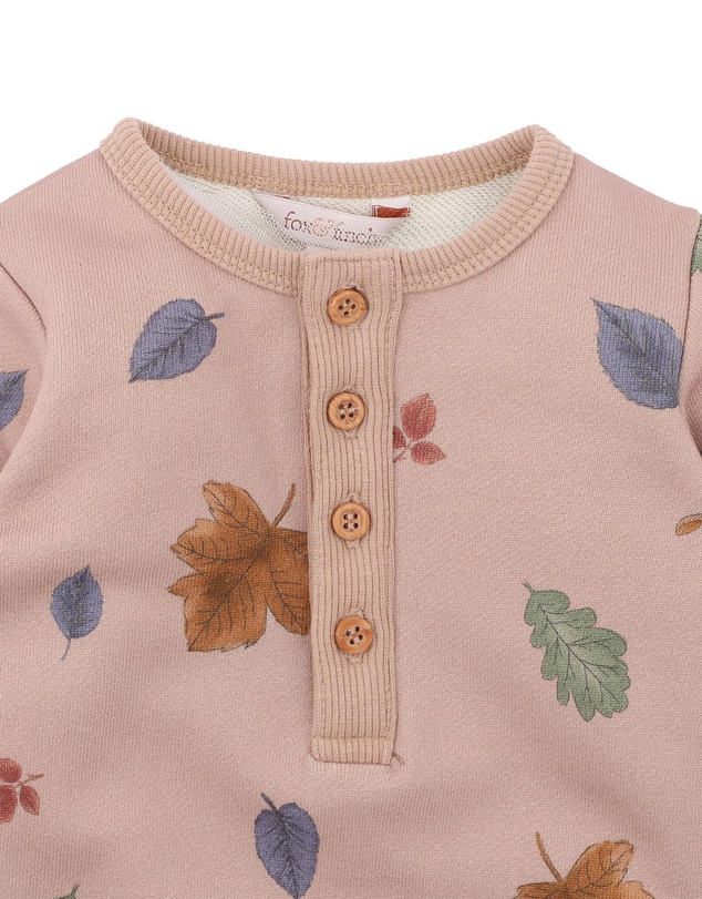 Fox & Finch - Wild Side LS Print Romper - Babies