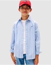 Tommy Hilfiger - Stripe Nep Fabric Shirt - Kids