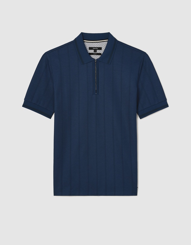 Politix - Davis Zip-up Knit Polo