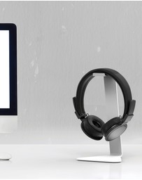 iWorld - Kanto H1W Universal Desktop Headphone Stand, White