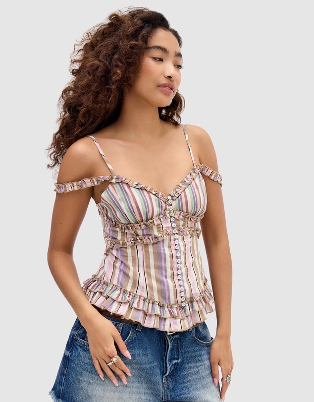 BDG By Urban Outfitters - Stevie Off Shoulder Cami