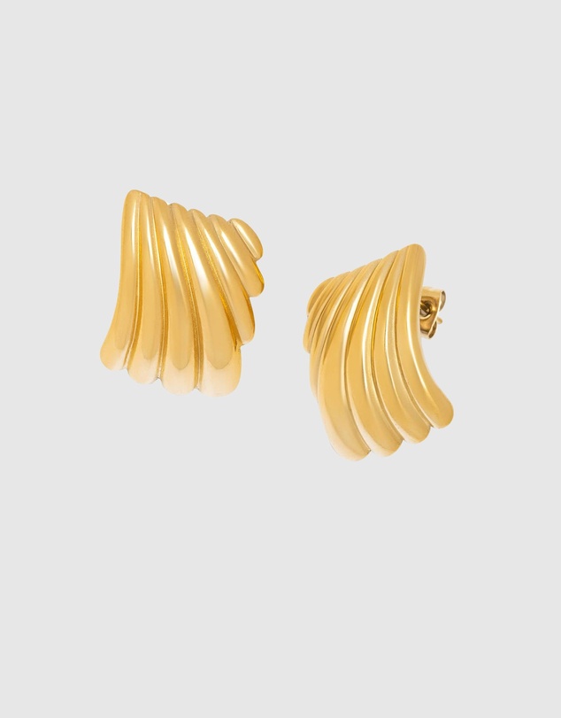 Nialaya Jewellery - Women's Geometric Wing Earrings