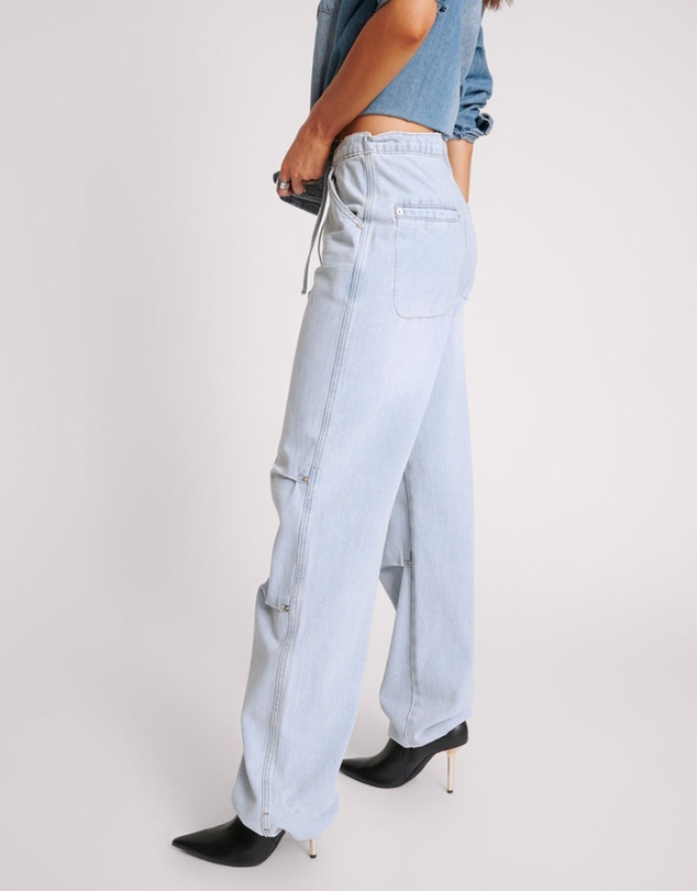 ONE TEASPOON - Blue Latte Marley Relaxed Denim Jeans
