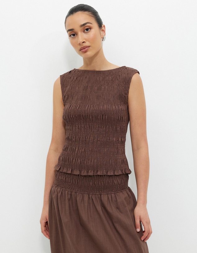 Calli - Dakota Shirred Top