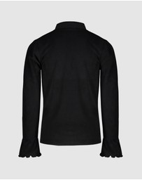 NONO - Kyra Long Sleeve Turtleneck Velour Tee - Kids-Teens