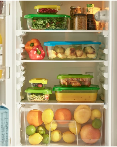 Joseph Joseph - Nest™ Glass 4-piece Food Storage Set (Multicolour)