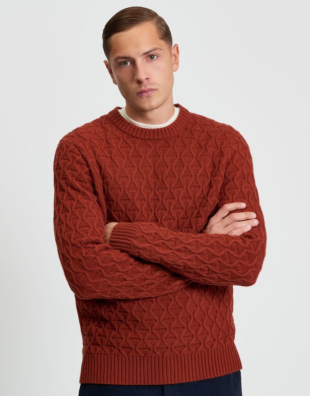 Ben Sherman - Cable Texture Crew