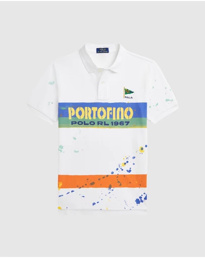 Polo Ralph Lauren - Nautical Cotton Mesh Polo Shirt - ICONIC EXCLUSIVE - Kids-Teens