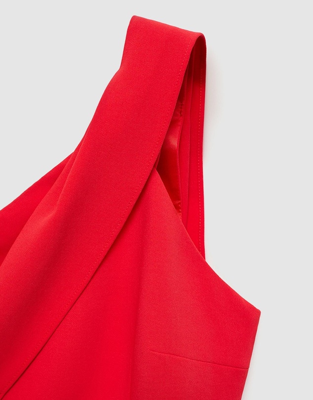 M.N.G - Irea Asymmetrical Bow-Neck Dress