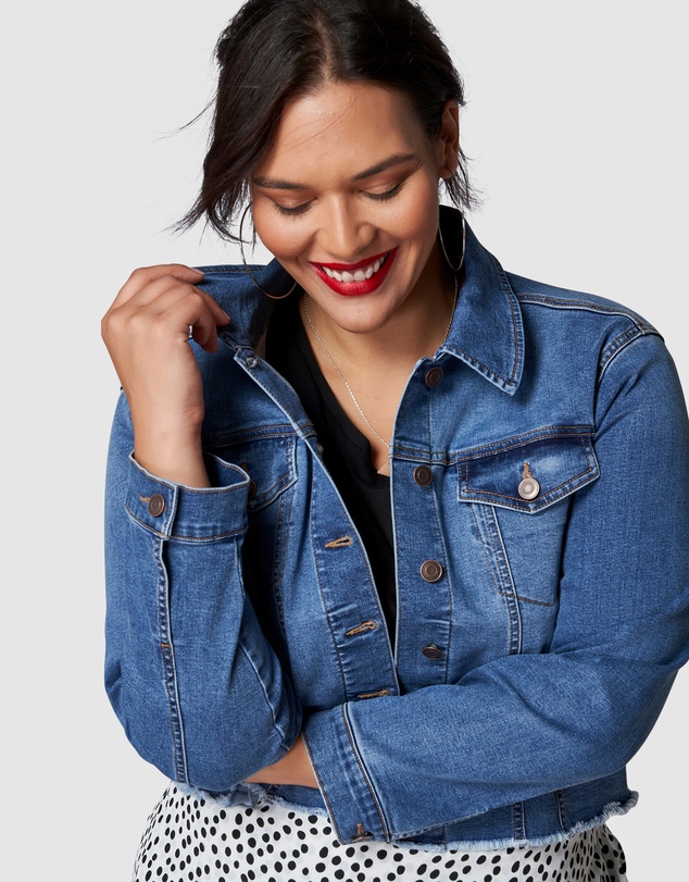 Sunday In The City - Chatterbox Crop Denim Jacket