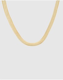Rosefield - Large Snake Gold-Tone Necklace