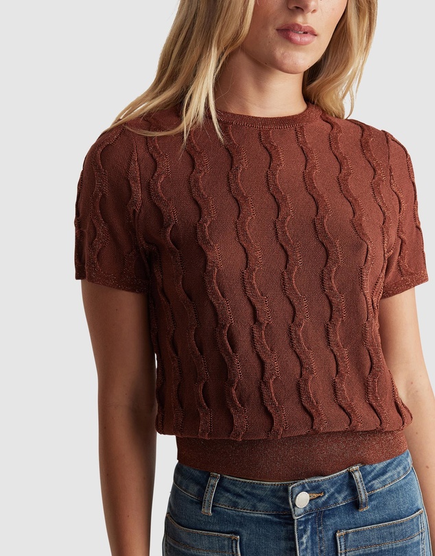 Decjuba - Lauren Lurex Knit Tee