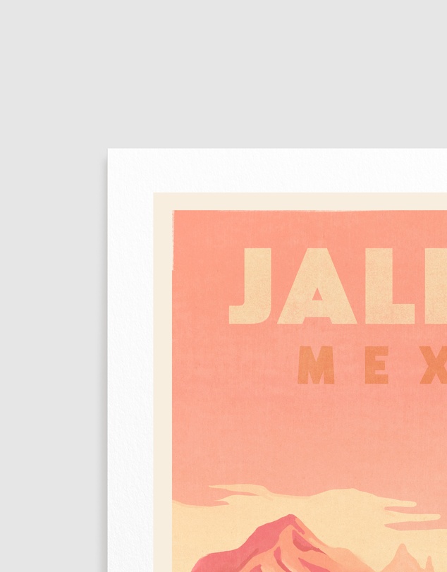 Olive et Oriel - Jalisco Mexico Vintage Travel Poster by The Whiskey Ginger Art Print