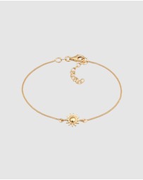 Elli Jewelry - Bracelet Sun 925 Sterling Silver Gold-plated