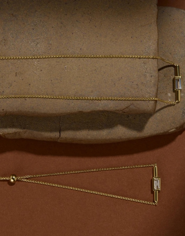 Najo - Skye Yellow Gold Cubic Zirconia Necklace