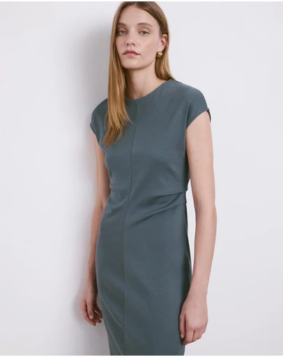 M.N.G - Midi-Dress With Draped Detail