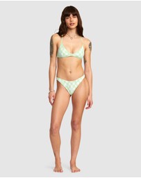 RVCA - Peace Yang Cross Back Bikini Top For Women