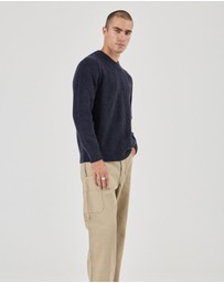 Rolla's - Fishermans Tweed Crew - Navy