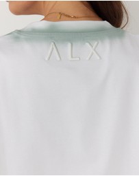 ALEXANDRA - Spray T-Shirt White/Sage