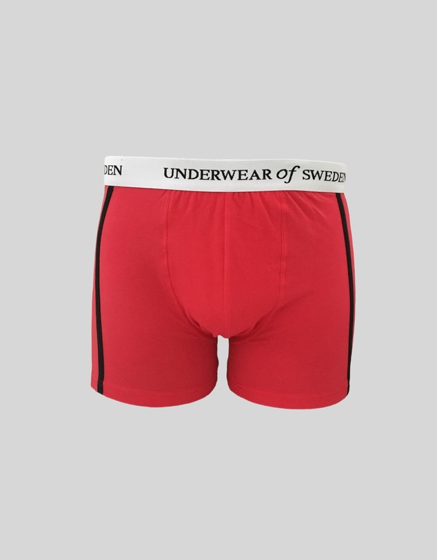 Underwear Of Sweden - Men's Boxer Shorts - Red and Black (x3 pack)