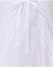 Minima Esenciales - Orsa Cotton Lace Midi Dress