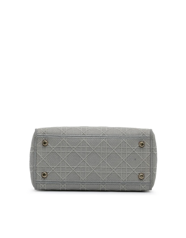 Pre-Loved by Azura Reborn - Pre-Loved dior Dior Caro Mini Bag Grey Embossed Canvas