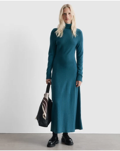 & Other Stories - Merino Wool Turtleneck Maxi Dress