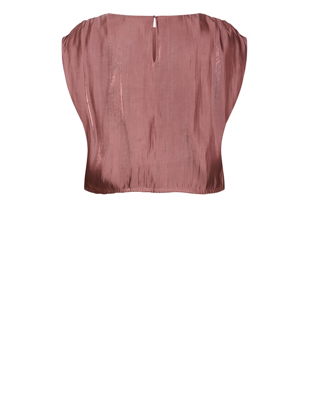 City Chic - Plus size Camilla Hem Detail Top - desert rose