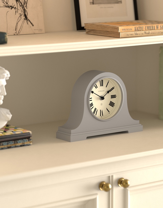 Newgate - Newgate Broadway Mantel Clock-Clockwork Grey