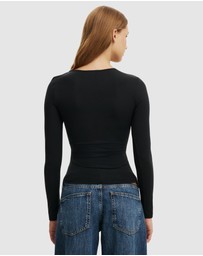 Cotton On - Hold Me Asymmetric Long Sleeve Top