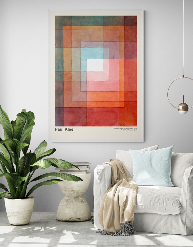 Inka Arthouse - White Unframed Polyphonically by Paul Klee Art Print